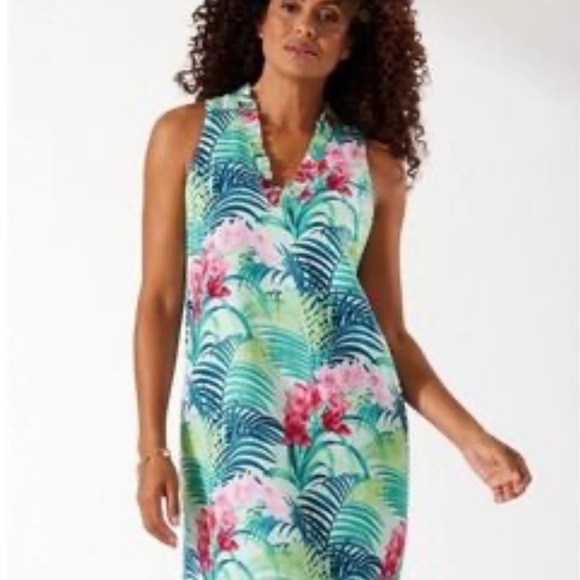 Tommy Bahama Florida Fauna Ruffle Dress - Picture 3 of 7